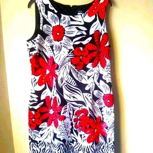 MSK floral design woman dress size large